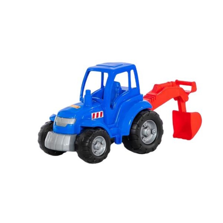 Tractor-excavator, Polesie, Plastic, 36 x 22.5 x 31.5 cm, Multicolor