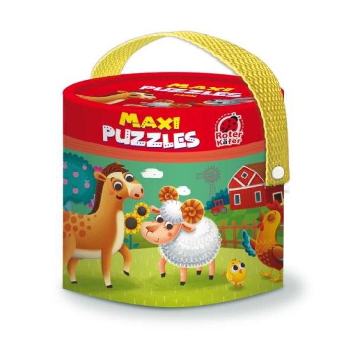 Maxi puzzle 2 az 1-ben Farm, Roter Kafer, 15,5 x 16 cm, 3-5 év