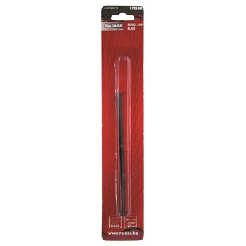Set 2 lame 127x3x0.4mm pentru fierastrau traforaj de banc Raider RD-SS16J Set 2 lame 127x3x0.4mm pentru fierastrau traforaj de banc Raider RD-SS16J