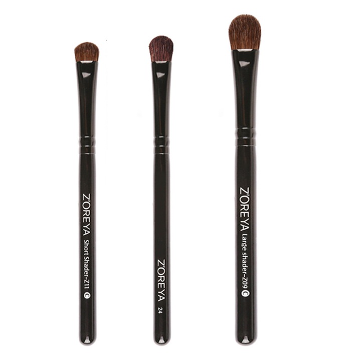 Pensule machiaj Eyeshadow Make-up Zoreya Set 3 bucati