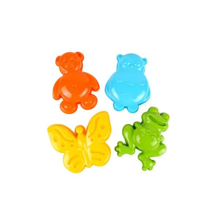 Комплект от 4 форми за пясък, Technok Toys, Multicolor