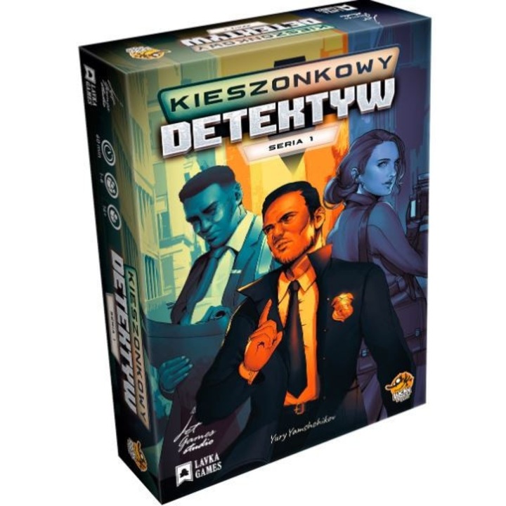 Joc de societate, Lavka Games, Pocket Detective, +12ani, Multicolor