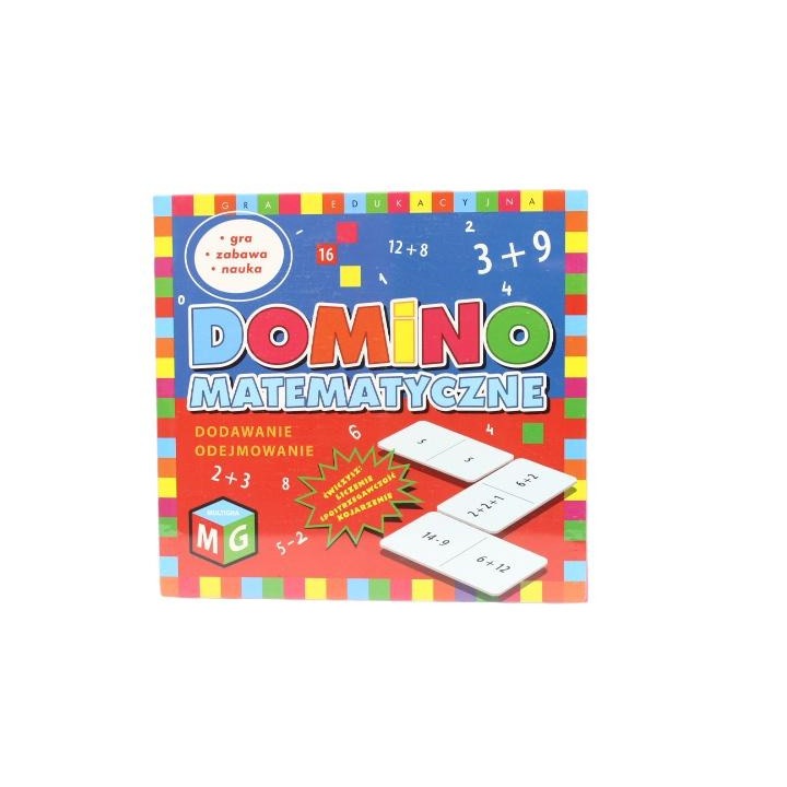 Oktatójáték gyerekeknek, Multigra, Domino matematika, +5 év, Multicolor