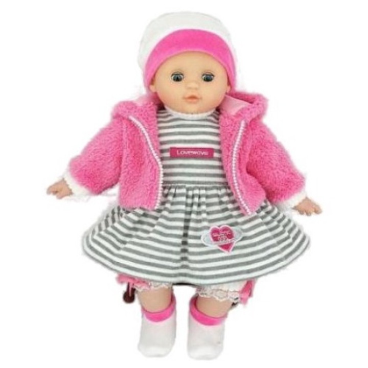 Baba 40 cm, Hangokkal, Többszínű