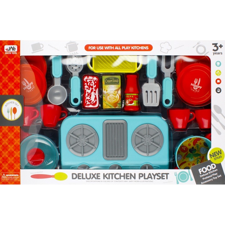 Set de bucatarie, Plastic, 57x36x7 cm, 3 ani+