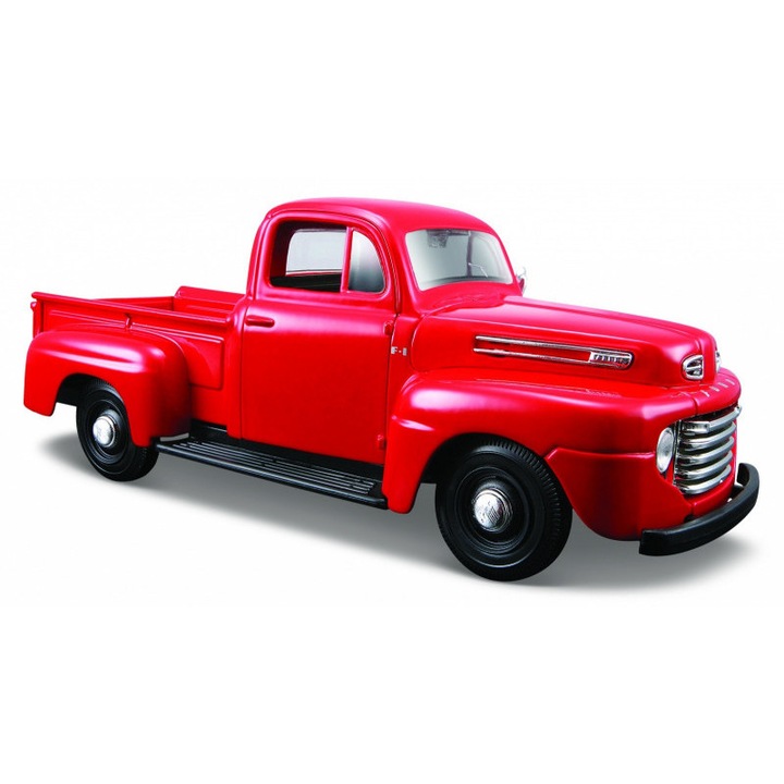 Ford F1 pickup modellautó 1948, kompozit, piros, 1/25