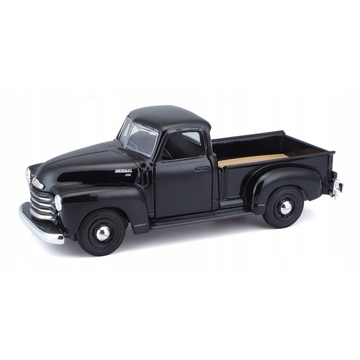 Chevrolet 3100 pickup 1950 kompozit modell, fekete, 1/25
