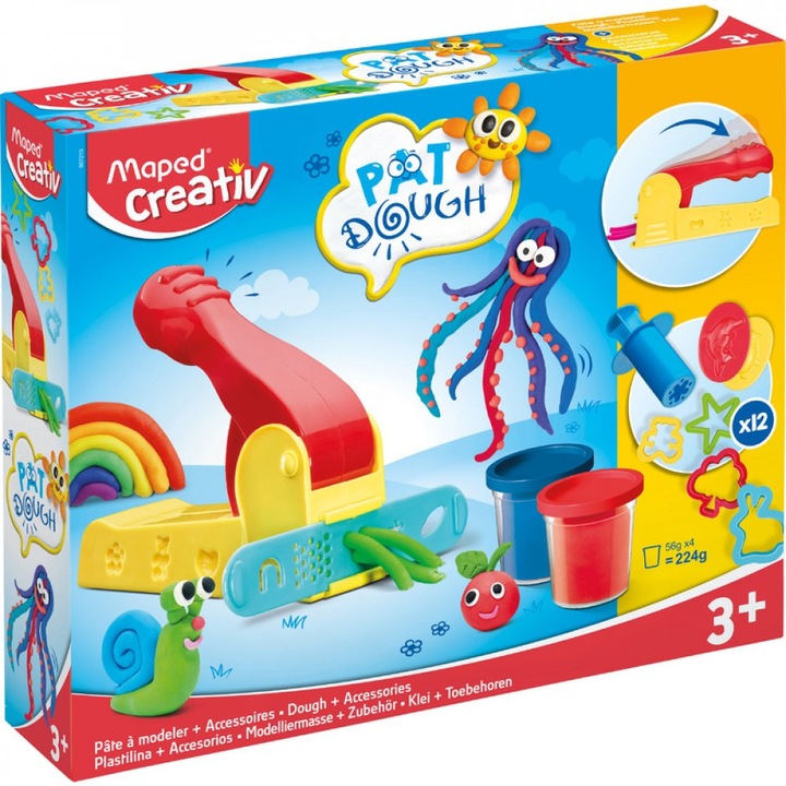 Maped Creativ Pat Dough 16 részes gyurma és formázó készlet