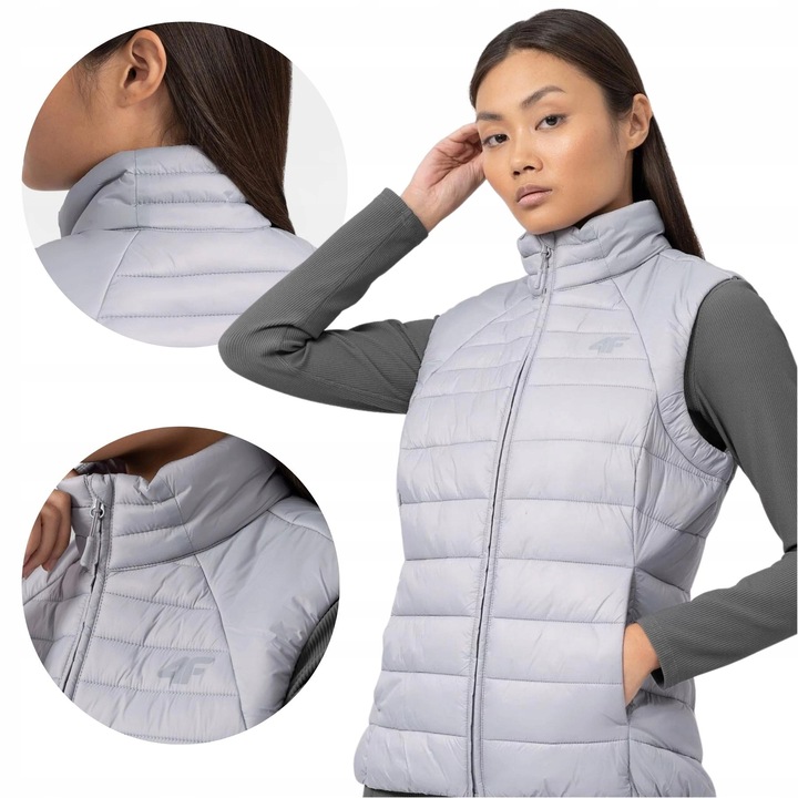 Vesta dama, 4F, Poliamida, Gri, L
