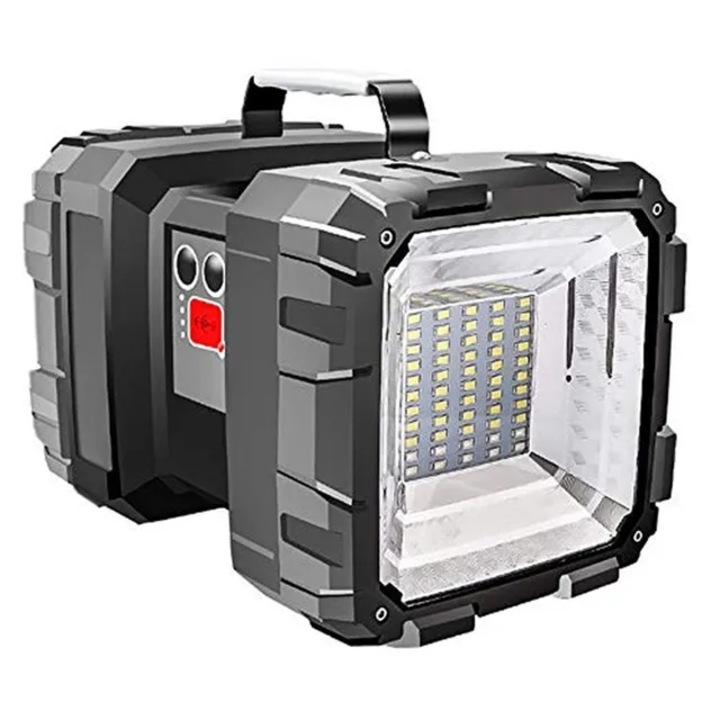 Lanterna, Maxsell, Reincarcabila, LED, 7 moduri iluminare, Negru