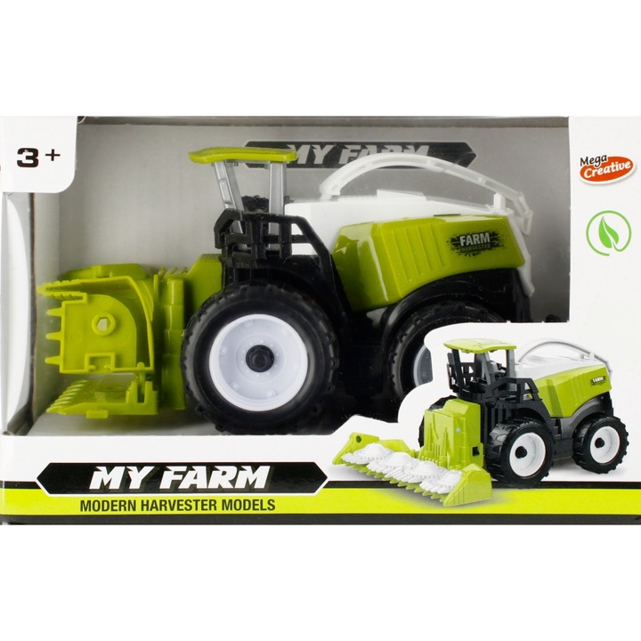 Кола играчка, Mega Creative, пластмаса, зелено/черно