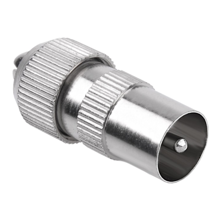 Mufa TV tata, pe cablu, metalic, L103079