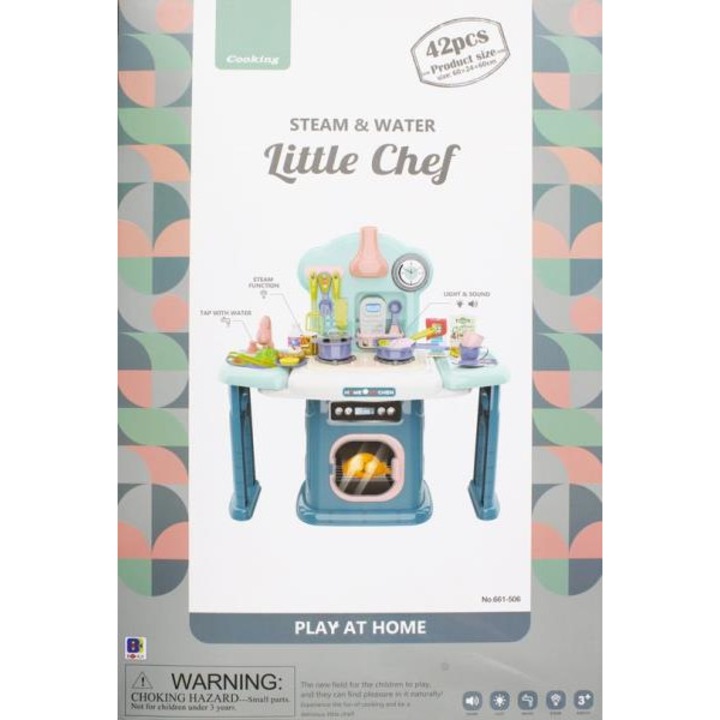 Детска кухня с аксесоари, Mega Creative, Multicolor