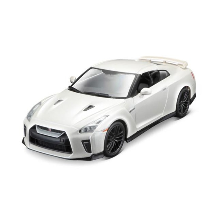 Количка Nissan GT-R 2017, Plus, 1:24, бяло/черно