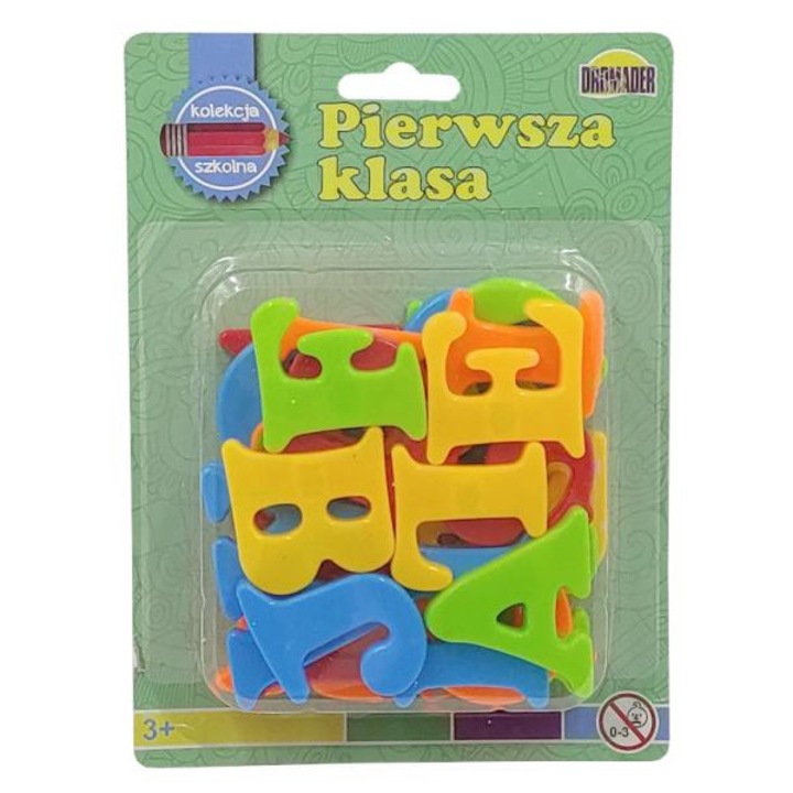 Litere magnetice alfabet, Dromader, Plastic, Multicolor