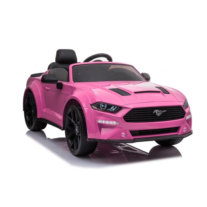 Детска електрическа кола Ford Mustang Pink с дистанционно 2 мотора максимално тегло 30 кг 8289