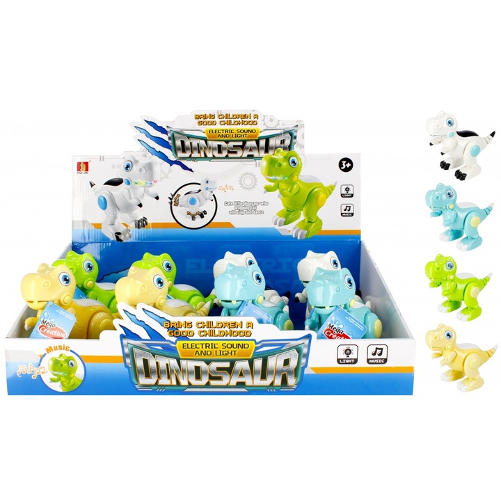 Dinoszaurusz készlet, Műanyag, 3+, Többszínű