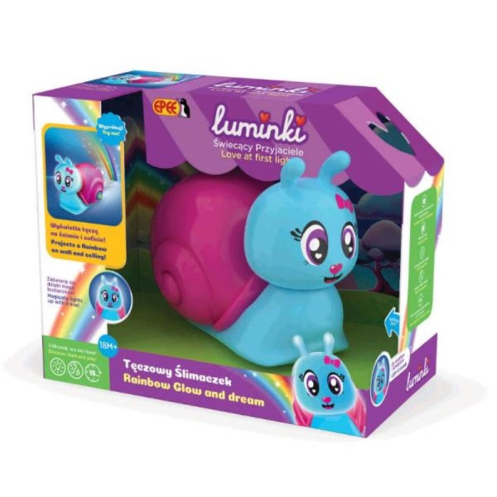 Luminki, Prieteni stralucitori - proiector curcubeu, Rainbow Snail