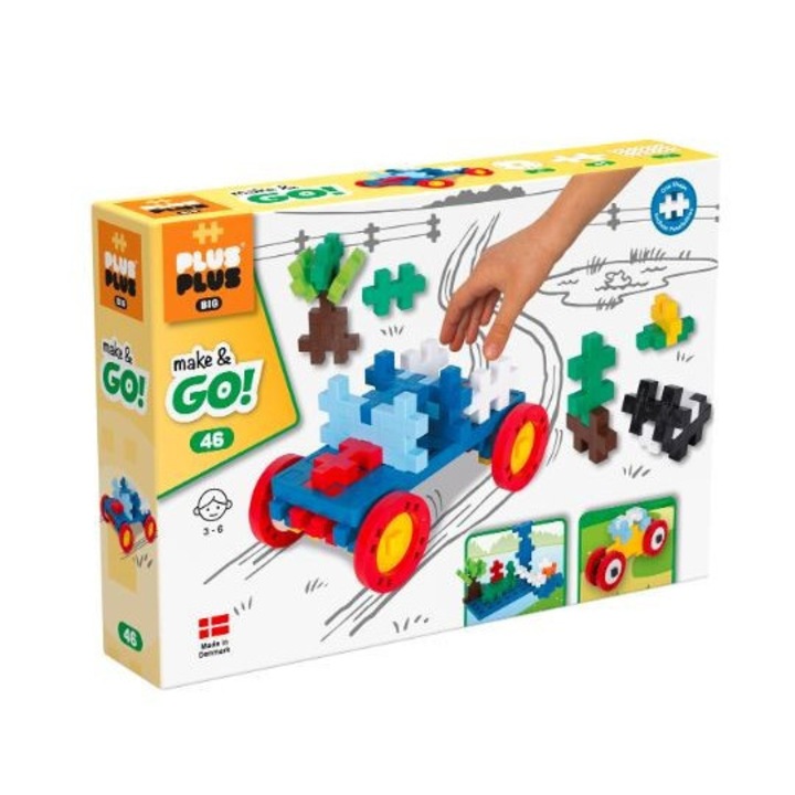 Set caramizi pentru constructie, Plus-Plus, 45 elemente, Multicolor