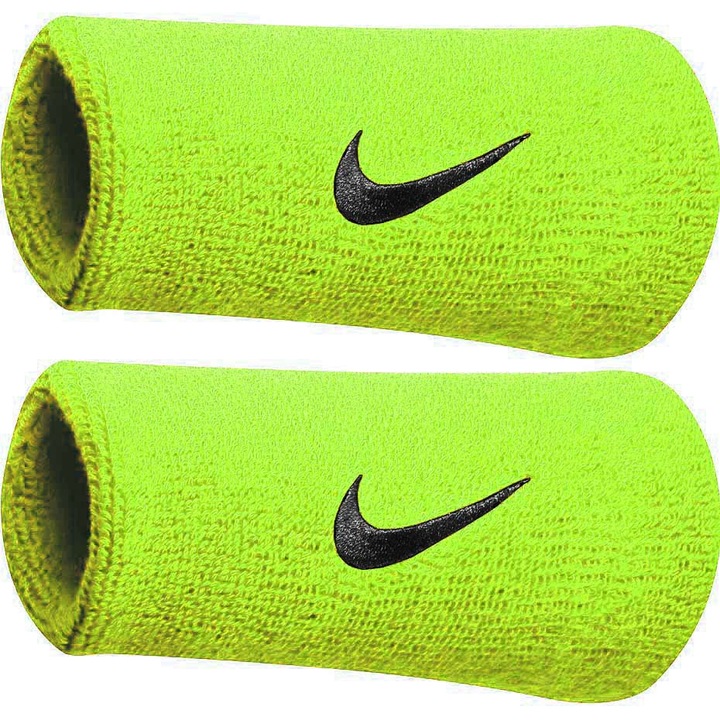 Гривна, Nike, памук\полиестер, 13 см, зелено\черно