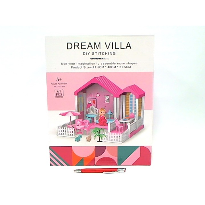 Gyermek puzzle, Dream villa, 3+, tarka, 36 x 29 cm