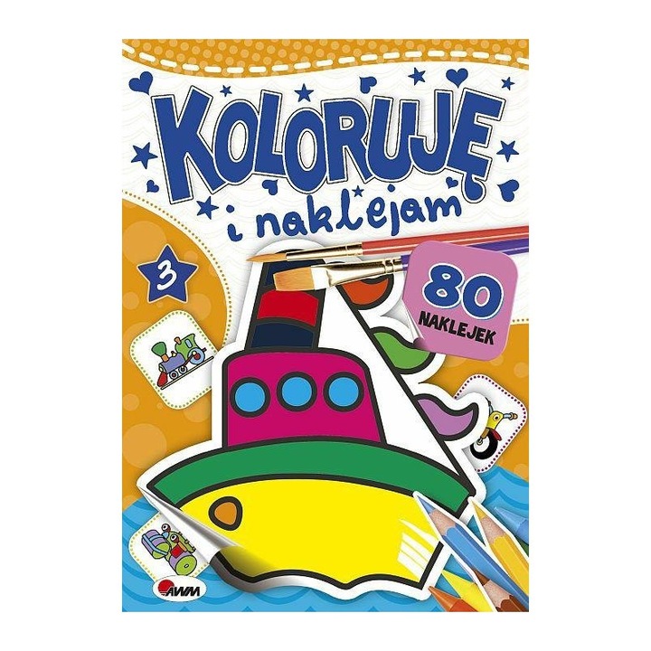 Koloruję i naklejam 80 naklejek, AWM