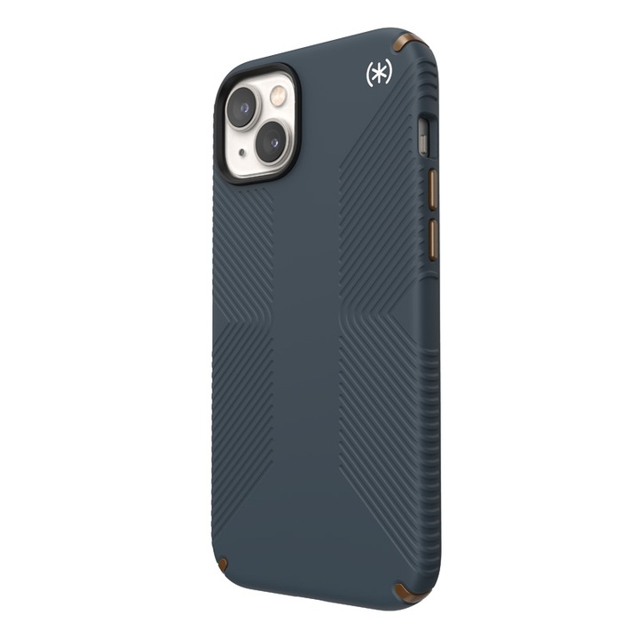 Speck Presidio2 Grip - Кейс за iPhone 14 Plus с MICROBAN покритие, Сив