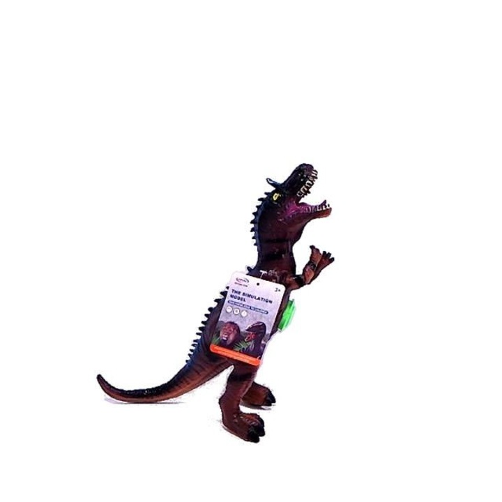 Játék dinoszaurusz, műanyag, barna