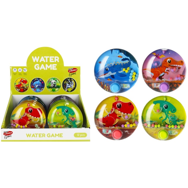 ND39_506921 DINO KÖR VÍZJÁTÉK 10CM MIX4 JÁTÉK MC 12/72/144
