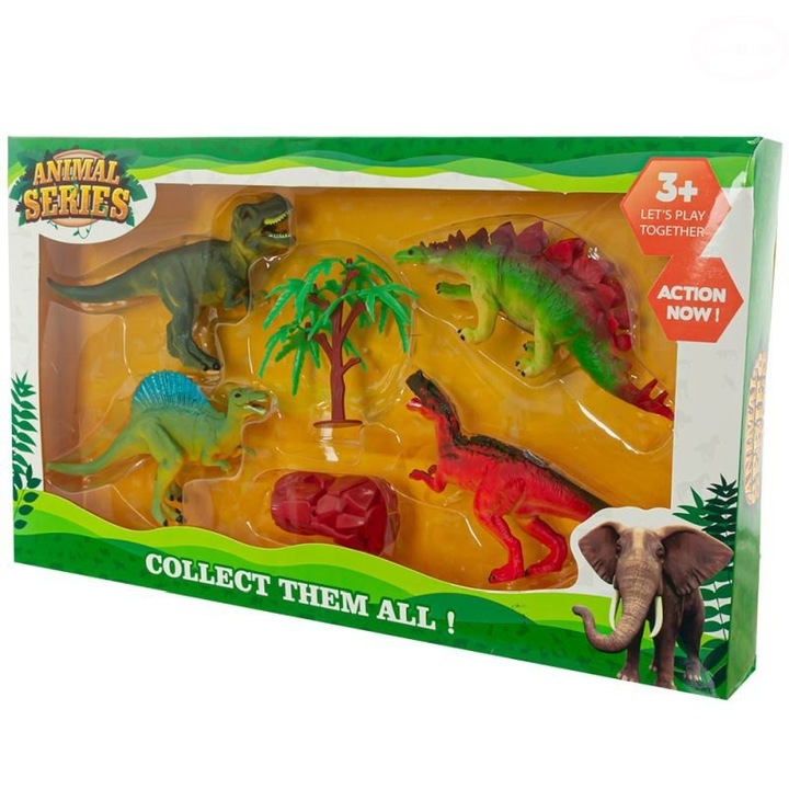 Комплект фигурки на динозаври, 42 х 24 х 5 см, 3+ години
