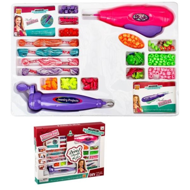 Set creare bijuterii copii, 3 ani+, 43 x 4 x 34 cm, Multicolor