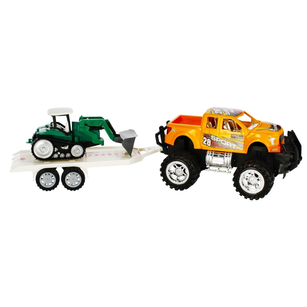 Toy truck store and trailer sets