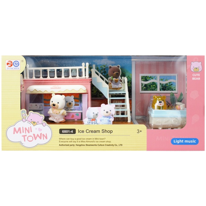 Fagylalt készlet figurákkal, Műanyag, Többszínű