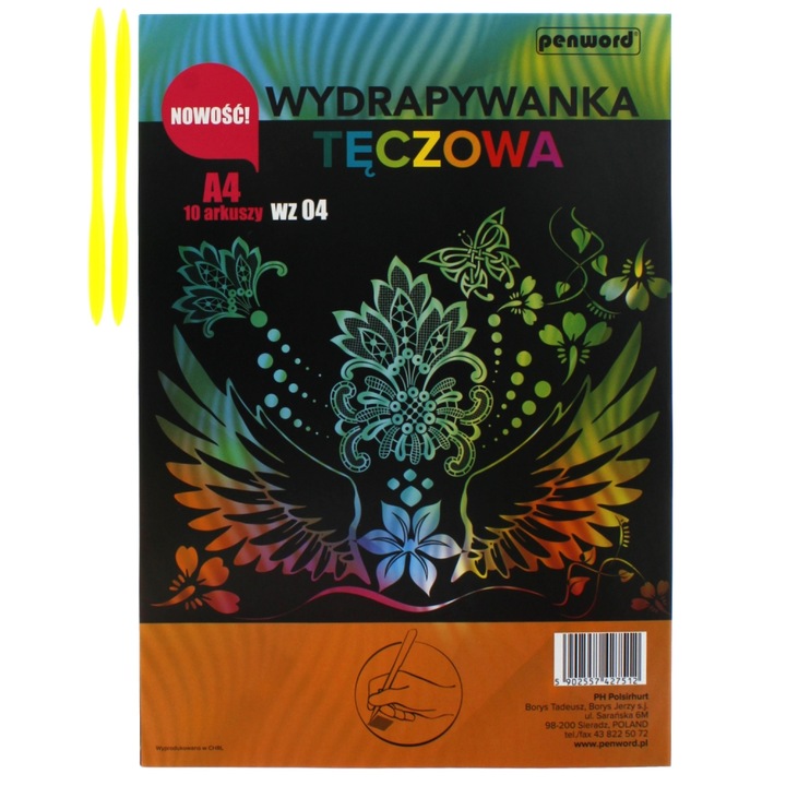 Set creativ de razuit, Penword, Multicolor