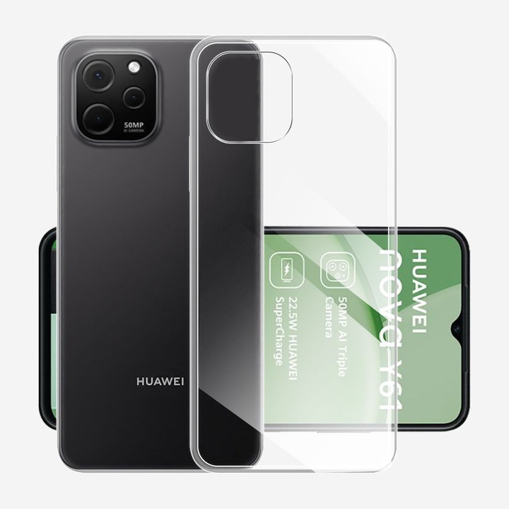 HUAWEI Nova Y61 4G készülékhez ultravékony 0,5 mm hátlap tok