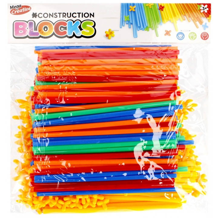 КОМПЛЕКТ СТРОИТЕЛНИ БЛОКОВЕ, MEGA CREATIVE, 29X33X6