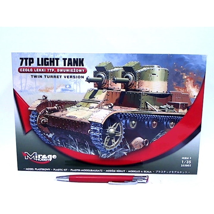 Mirage kit/light tank forrasztott 7TP dupla torony 355002