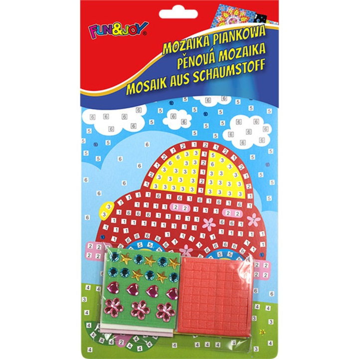 Set mosaic cu paiete de spuma, 18x30 cm