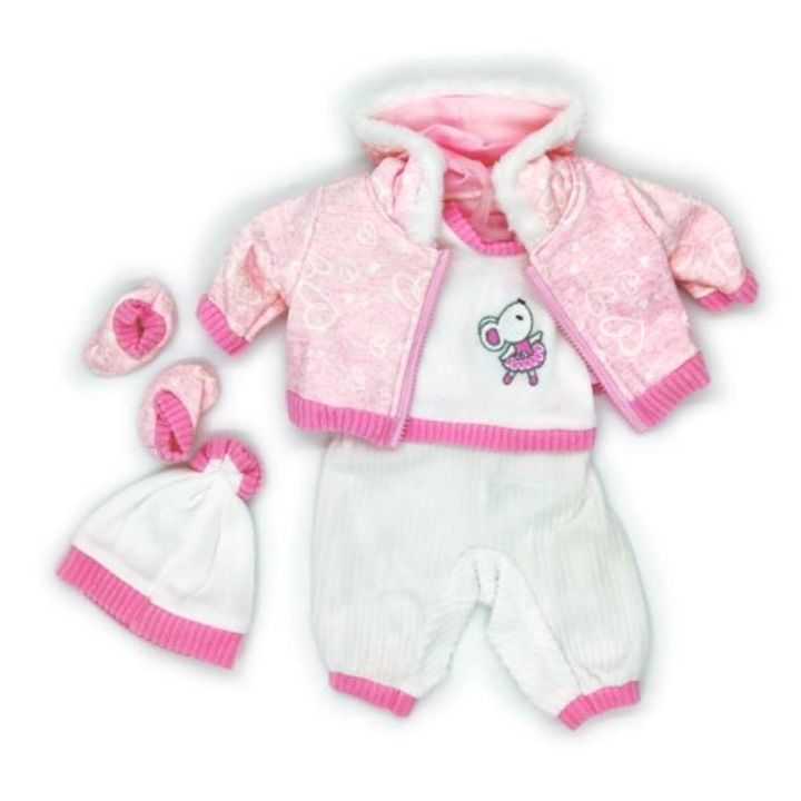 Ruhák a babának, Textil, 45 cm, Többszínű