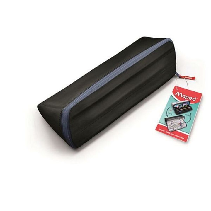 MAPED XXL kifordítható, háromszög tolltartó - Fekete