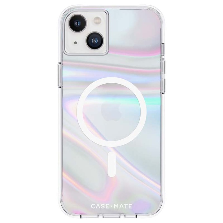 Калъф Case-Mate Soap Bubble, За iPhone 14 Plus, MagSafe, Иридесцентен