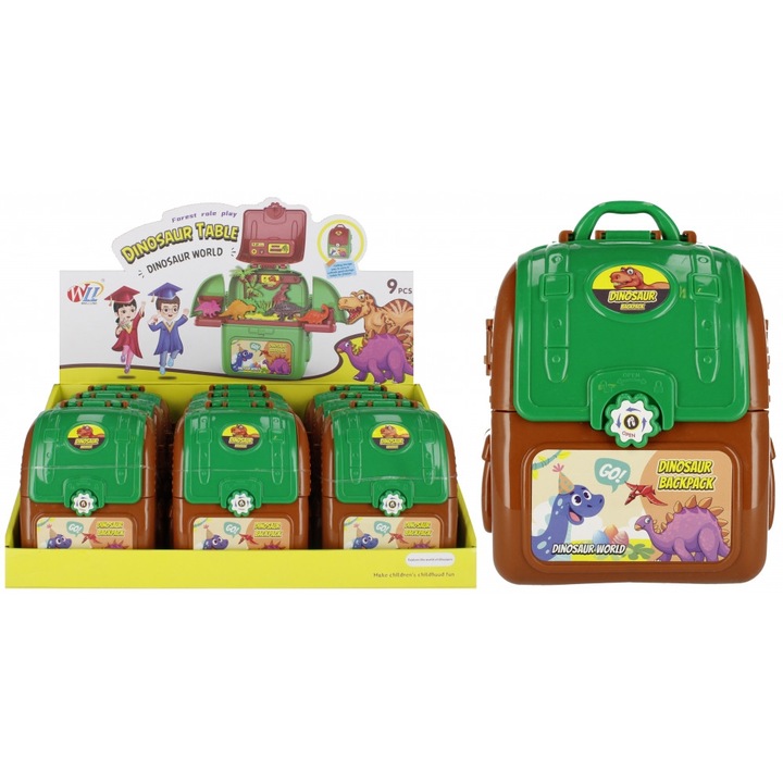 ND39_510461 DINOSZAUR AKC IN RUCS 12X14X7 MC DISP 9/90/180