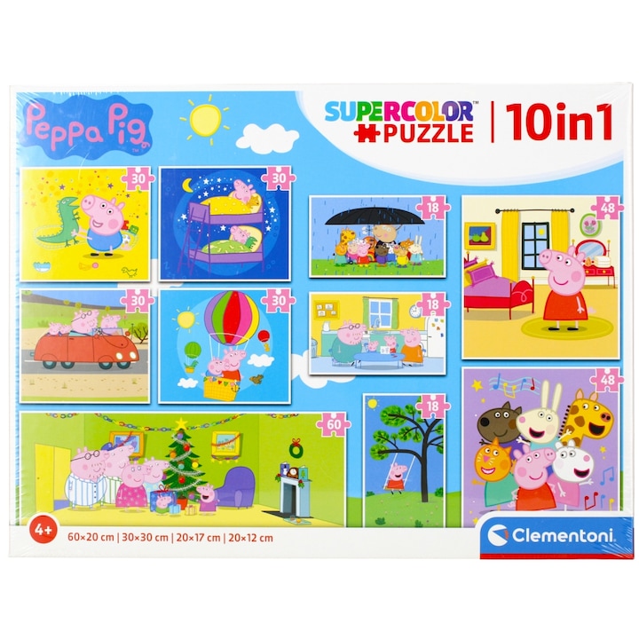 Пъзел 10В1 CLM 20271 PEPPA PIG PUD