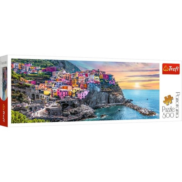 Детски пъзел, Trefl, Vernazza, 500 части, 12+, Многоцветен