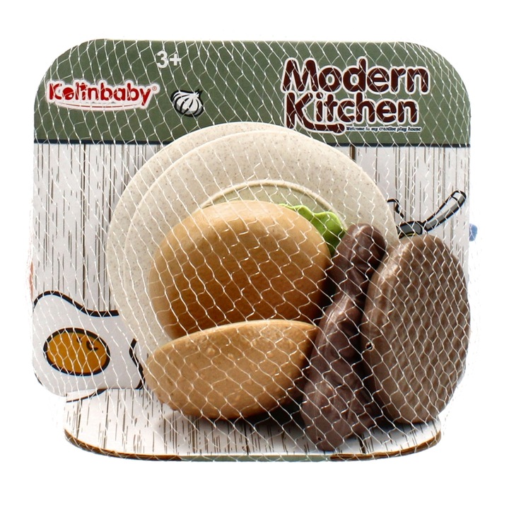 Детски кухненски комплект Mega Creative, Пластмасов, 3 години+, Многоцветен