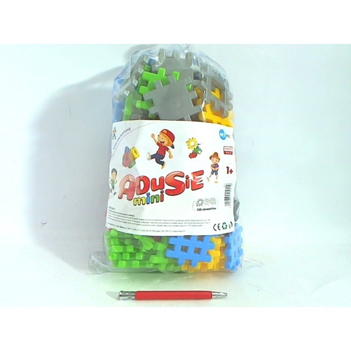 OEM ADUSIE Mini 09410 gofri építőjáték készlet, 130 db, 1+ év, többszínű