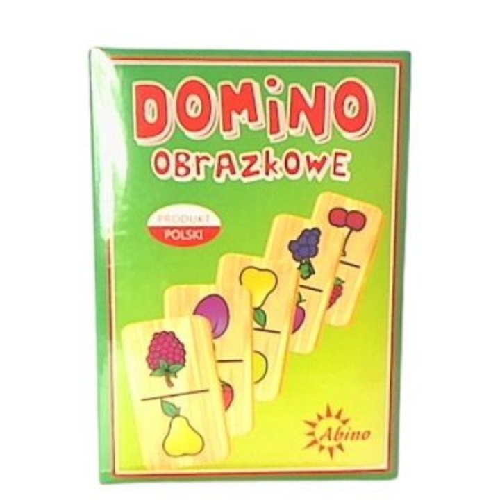 Domino oktatójáték, Albino, Műanyag/Papír, 5 év+, Többszínű