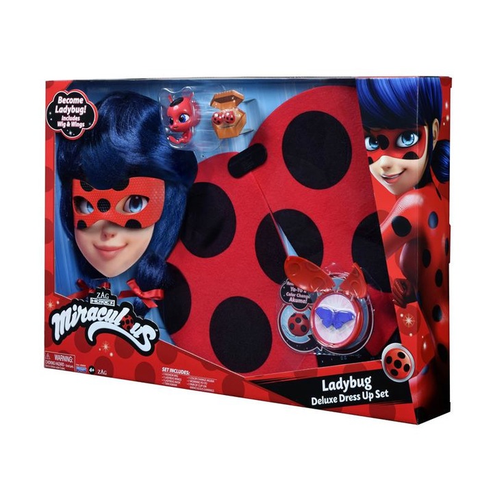 Set de imbracaminte Buburuza si Cat Noir, Miraculous, 4 ani