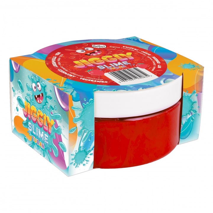 Slime modelabil Tuban, aroma capsuna, 200g, rosu, 3 ani+
