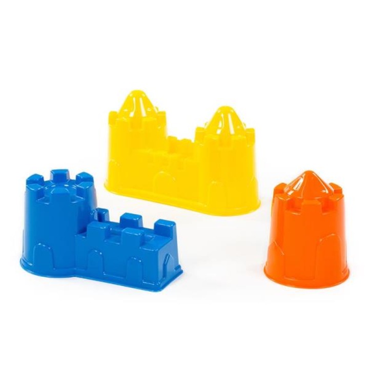 Set de forme pentru nisip Polesie, 18x15.5x13cm, 1+, multicolor